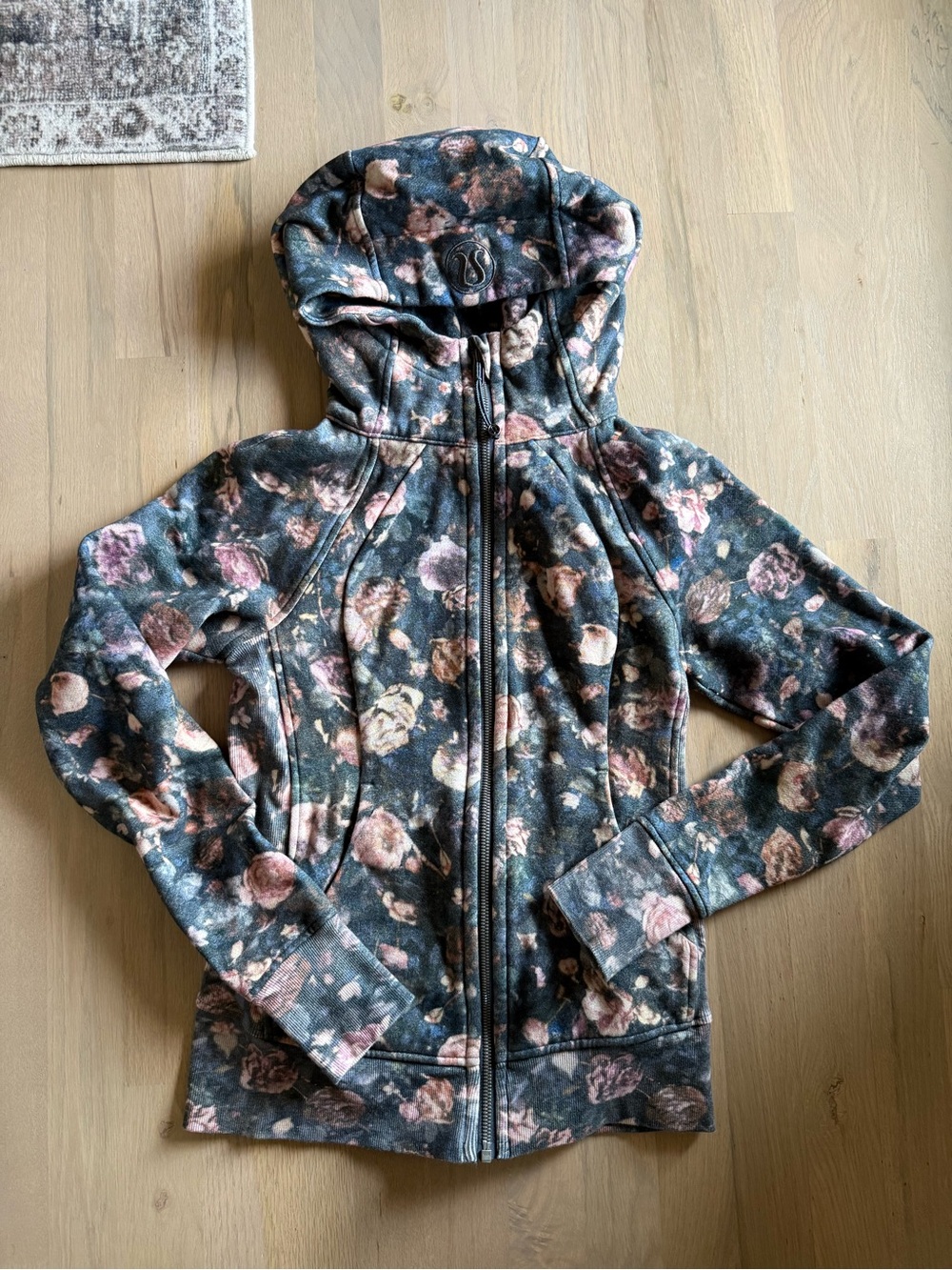 lululemon athletica scuba full zip Floral Jacket